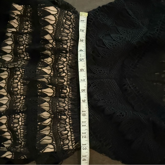 Black lace mini Bebe dress. - Picture 9 of 10